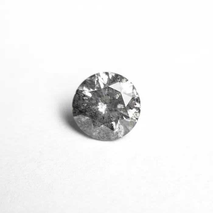 Misfit Diamonds Rings Salt and Pepper Brilliant Diamond 099ct Round