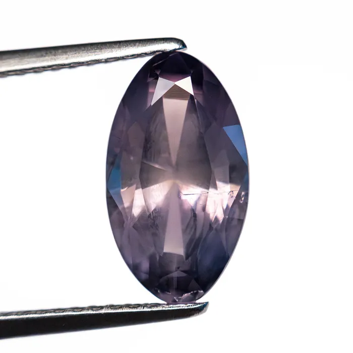 Misfit Gems Earrings Color Change Green to Purple Brilliant Sapphire 298ct Oval