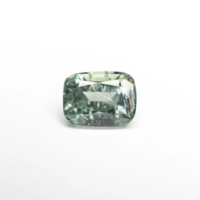 Misfit Gems Earrings Green Brilliant Sapphire 152ct Cushion