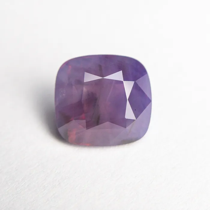 Misfit Gems Earrings PurplePink Brilliant Sapphire 271ct Cushion