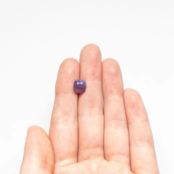 Misfit Gems Earrings PurplePink Brilliant Sapphire 271ct Cushion