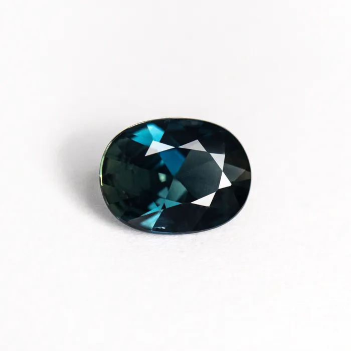 Misfit Gems Rings TealBlue Brilliant Sapphire 124ct Oval