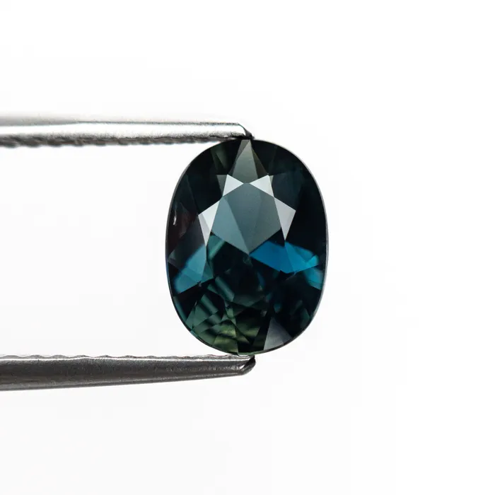 Misfit Gems Rings TealBlue Brilliant Sapphire 124ct Oval