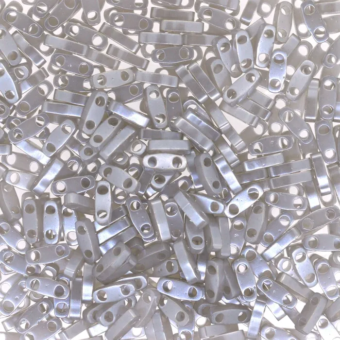 Miyuki Quarter Tila Beads 0526 Silver Grey Ceylon Peppy Beads Rings