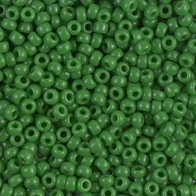 Miyuki Seed Beads 80 Opaque Jade Green 0411 Peppy Beads Earrings