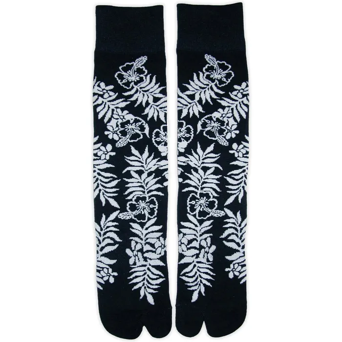 MRHAWAII Mini Tahitian Splittoe Crew Socks Lowcut Rings