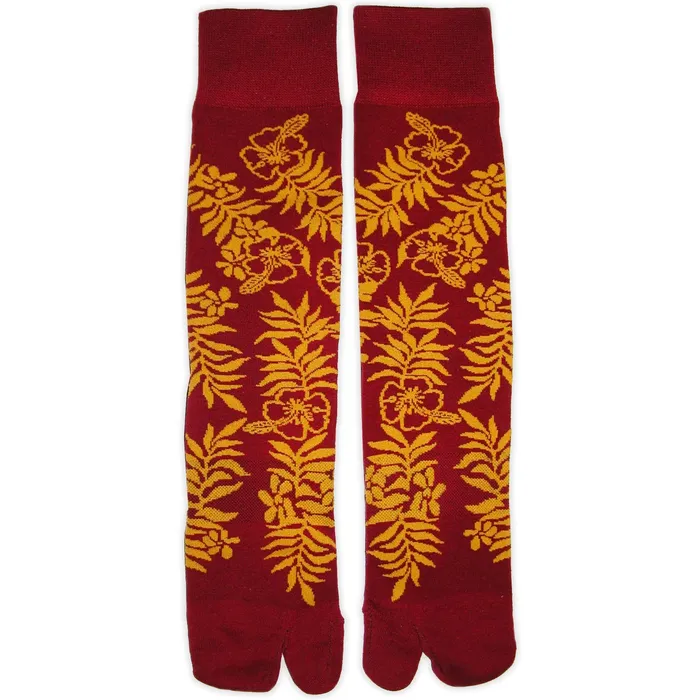MRHAWAII Mini Tahitian Splittoe Crew Socks Lowcut Rings
