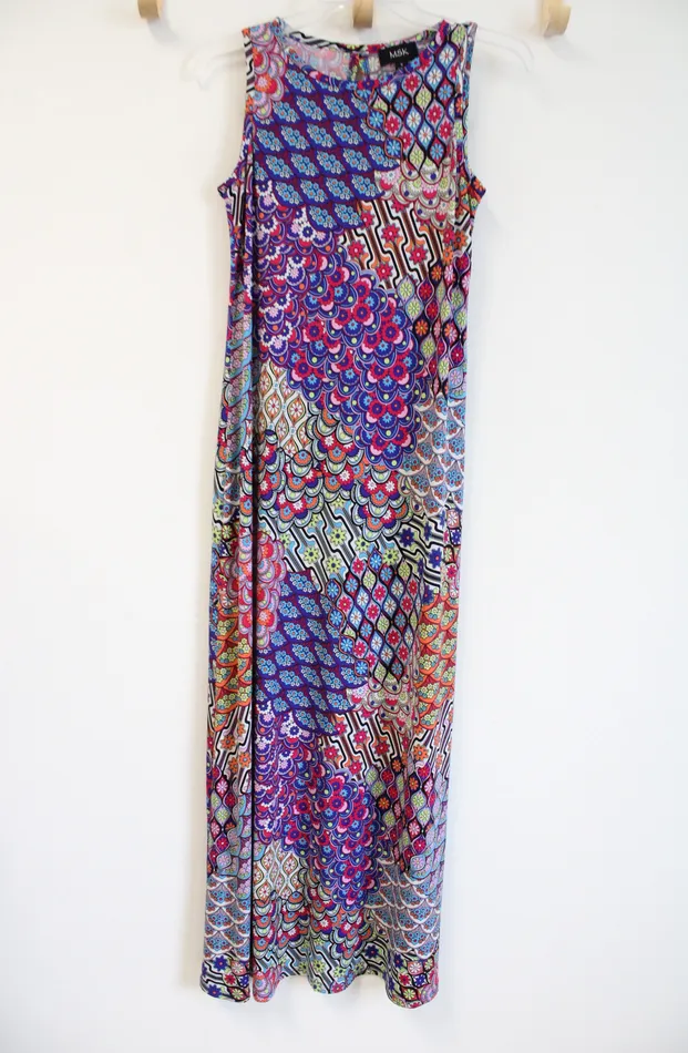 MSK Colorful Floral Maxi Dress S MSK Rings