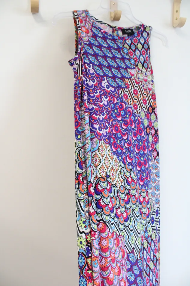 MSK Colorful Floral Maxi Dress S MSK Rings