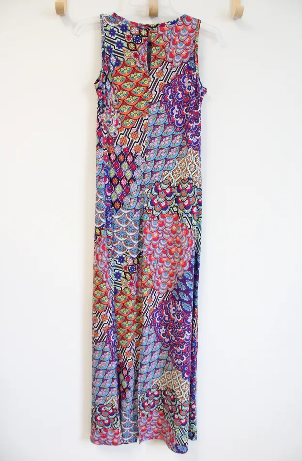 MSK Colorful Floral Maxi Dress S MSK Rings