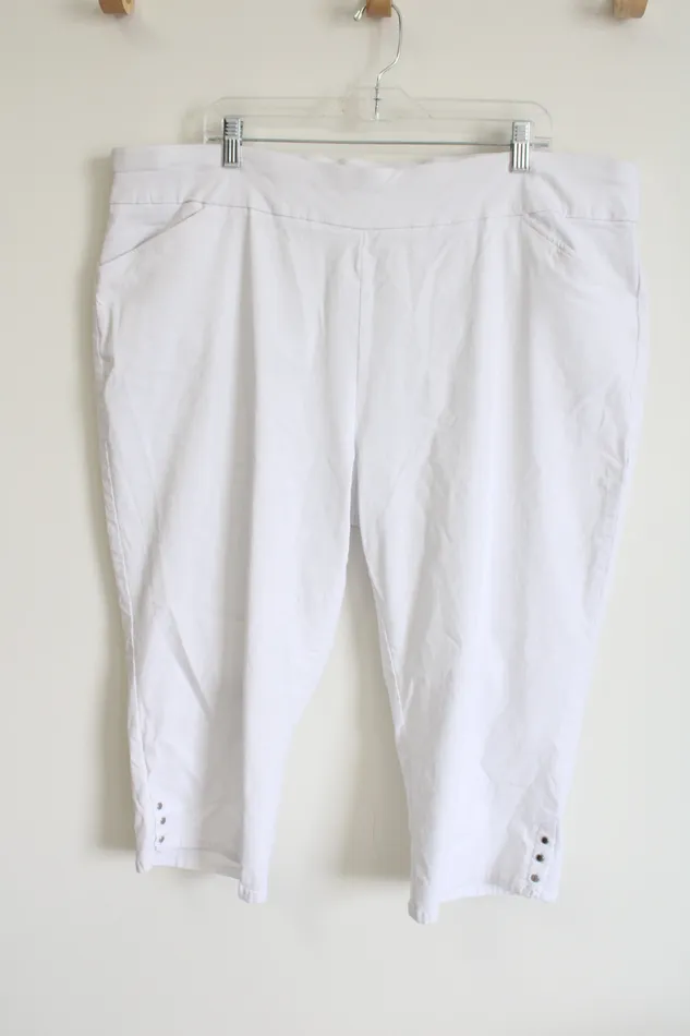 Napa Valley White Capri Pants 24W Napa Valley Rings