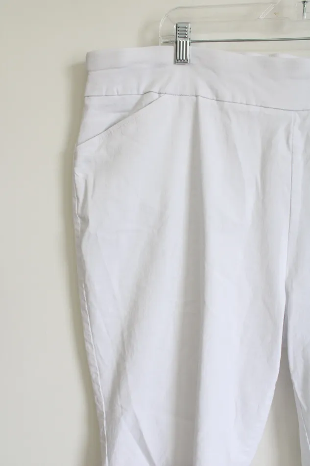 Napa Valley White Capri Pants 24W Napa Valley Rings