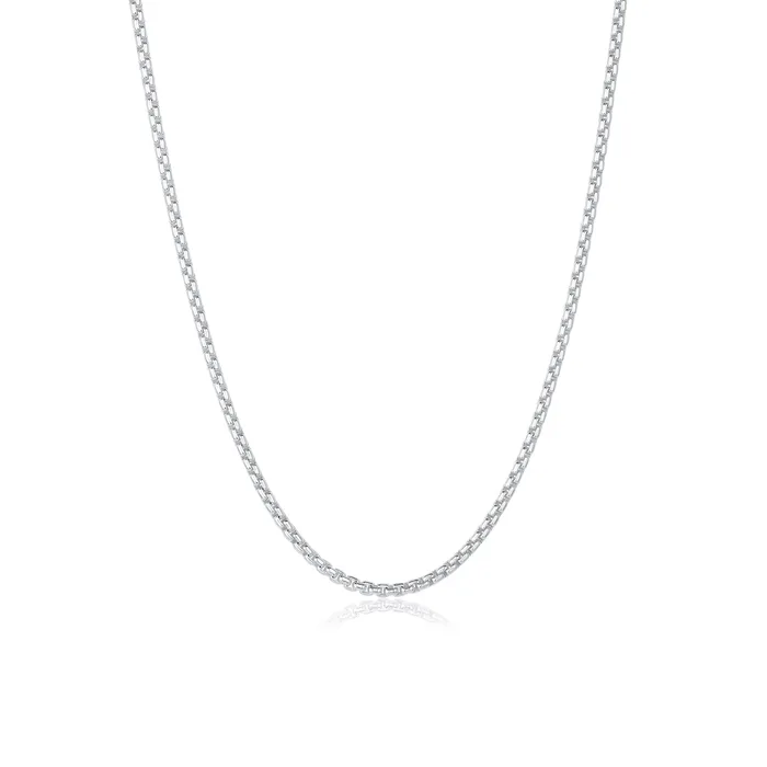 Necklaces Consider the Wldflwrs Silver 25mm Box Chain Necklace