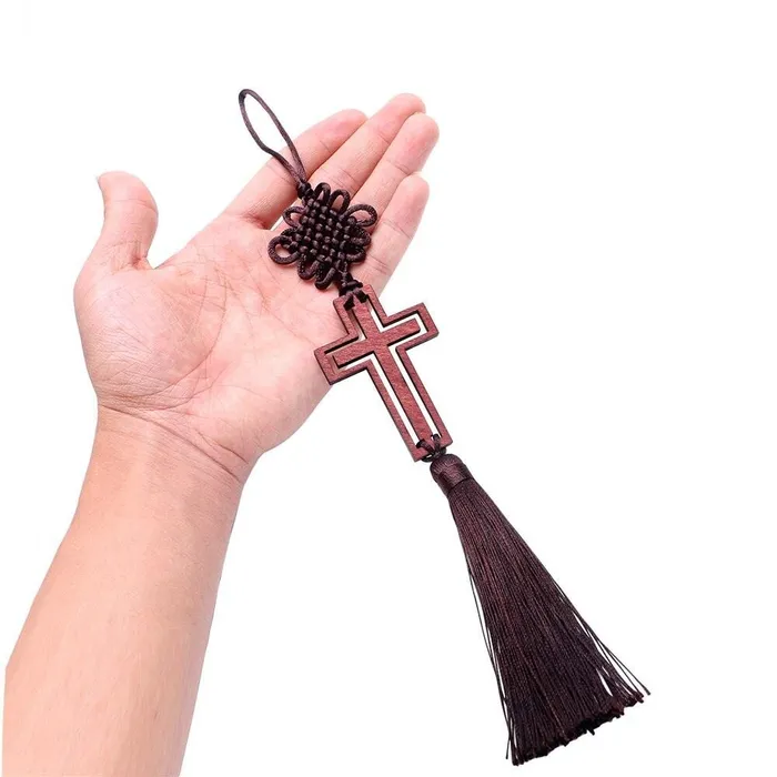 Necklaces Cross For Carbr Wooden Cross Charm Lords Guidance