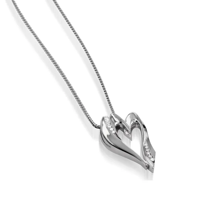 Necklaces John Atencio Cherish Diamond Heart Pendant Necklace