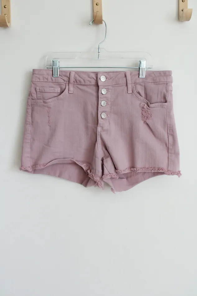 Necklaces JustUSA Dusty Light Pink Denim Shorts 30 JustUSA