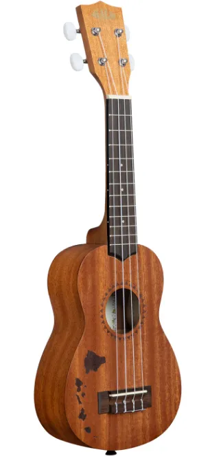 Necklaces KALABRAND Kala Mahogany Soprano Ukulele with Hawaiian Islands Tattoo Necklaces KALABRAND Kala Mahogany Soprano Ukulele with Hawaiian Islands Tattoo