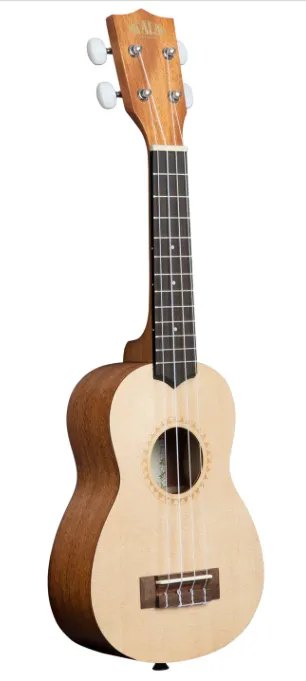 Necklaces KALABRAND Kala Spruce Top Soprano Ukulele with Laseretched Rosette Necklaces KALABRAND Kala Spruce Top Soprano Ukulele with Laseretched Rosette