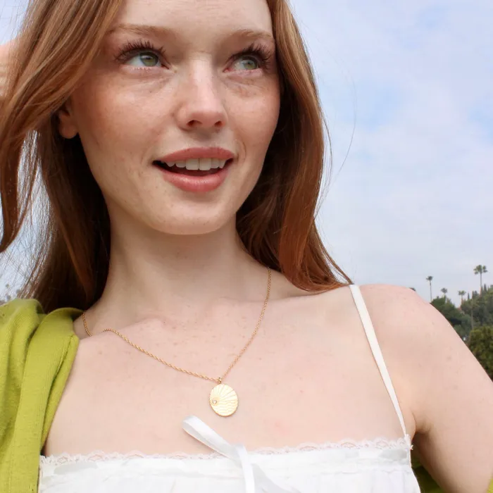 Necklaces Kris Nations Ray of Sunshine Charm Necklace