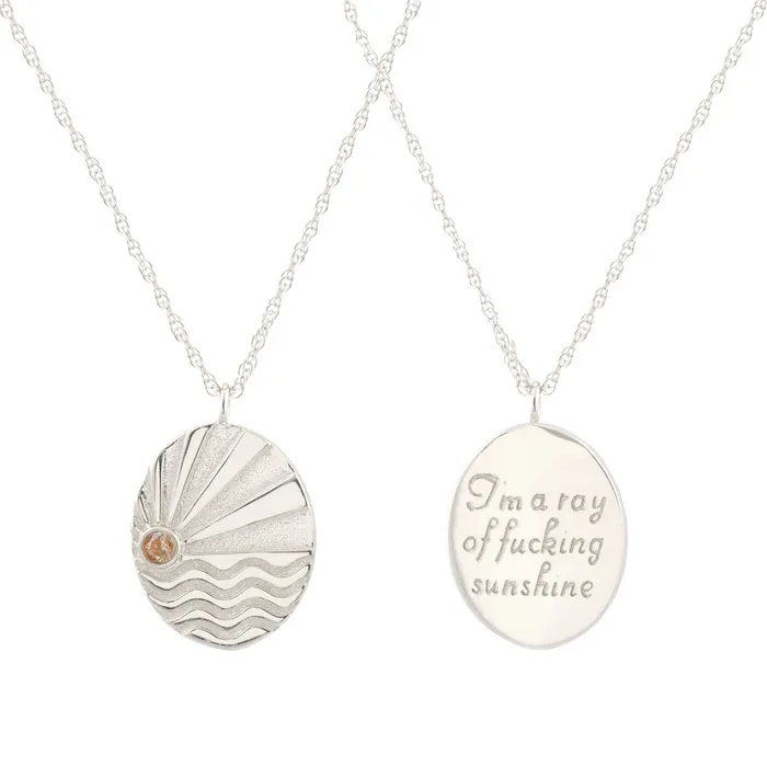 Necklaces Kris Nations Ray of Sunshine Charm Necklace