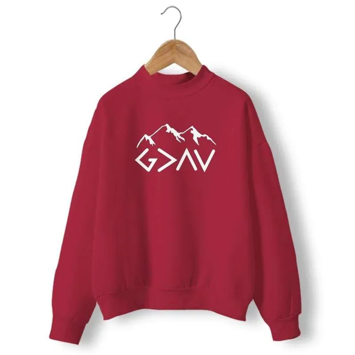 Necklaces Lords Guidance Christian Sweatshirtbr Highs And Lows Mountains