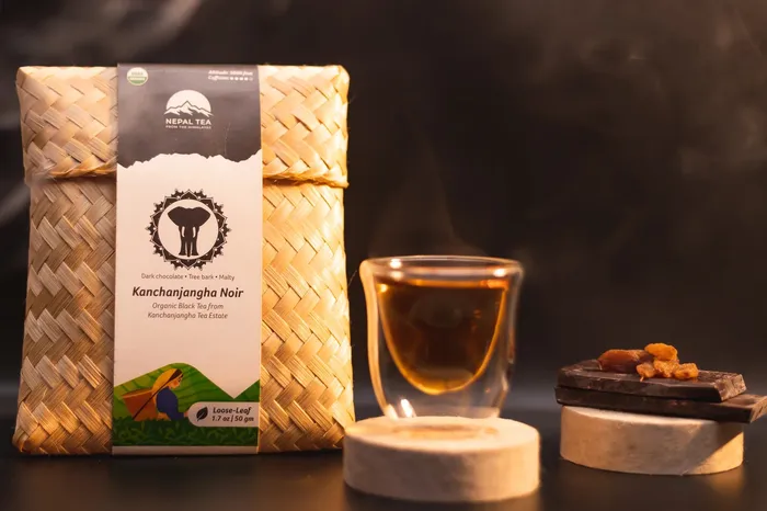 Necklaces Nepal Tea Collective Nepali Loose Leaf Premium Black Tea Kanchanjangha Noir