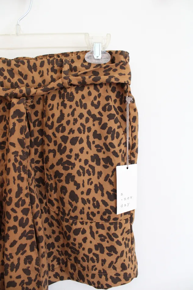 Necklaces NEW A New Day Leopard Print Loose Shorts M A New Day