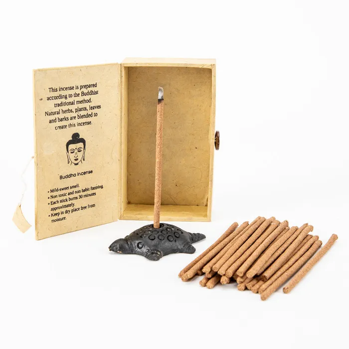 Necklaces Nirvana Mala Tibetan Sandalwood Incense with Burner