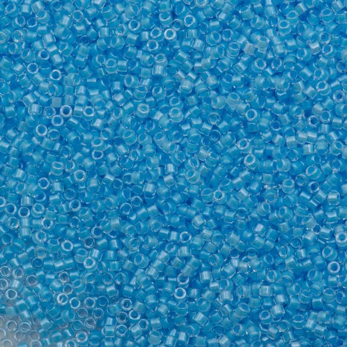 Necklaces Peppy Beads DB2039 Luminous Ocean Blue Miyuki Delica 110