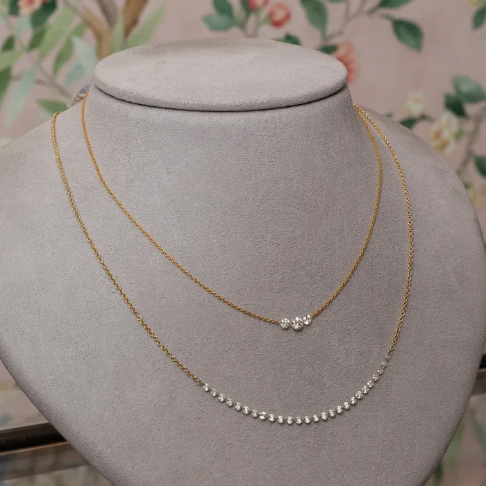 Necklaces RACHEL LYNN CHICAGO 14 Karat Yellow Gold Aspen Air 250 Diamond Necklace
