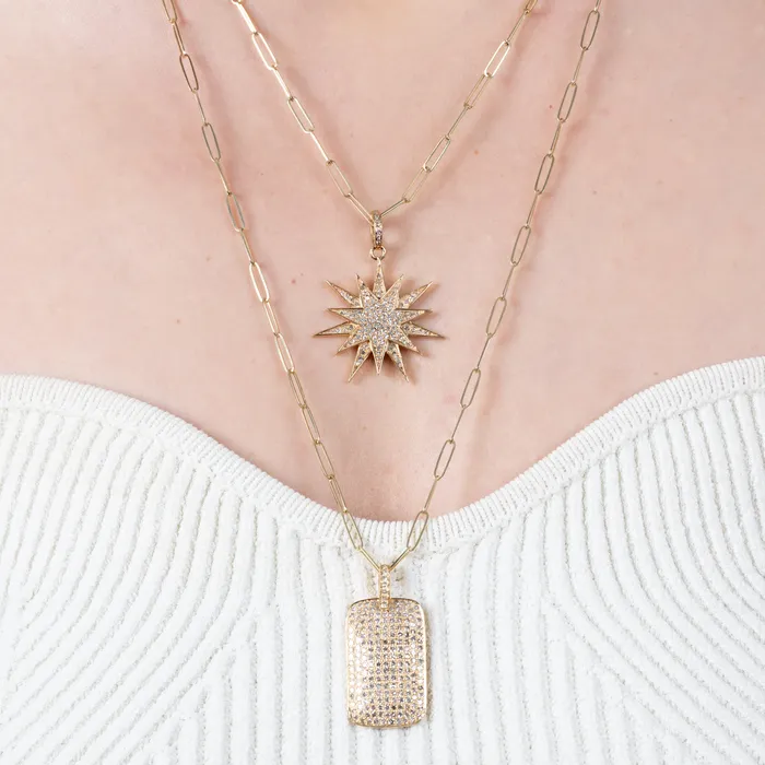 Necklaces RACHEL LYNN CHICAGO 14 Karat Yellow Gold Solid Itsy Paperclip Chain