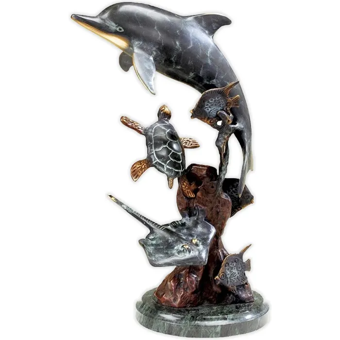 Necklaces SANPACIFICINTL Dolphin and Friends Brass Sculpture by San Pacific International Necklaces SANPACIFICINTL Dolphin and Friends Brass Sculpture by San Pacific International