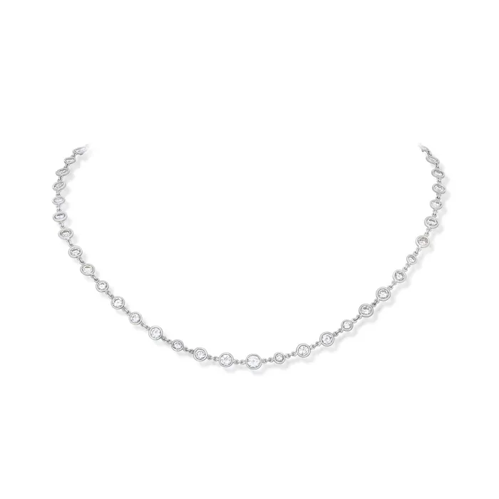 Necklaces Stephen Silver 663 Carat Diamond Station Chain Necklace