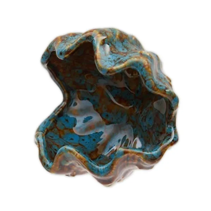 Necklaces THEBEACHCOMBER Beachcombers Ceramic Clamshell Tea Light HolderBlue Necklaces THEBEACHCOMBER Beachcombers Ceramic Clamshell Tea Light HolderBlue