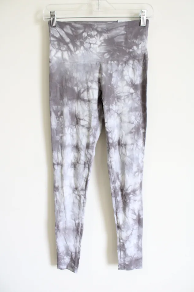NEW Garage Favorite Ultra High Rise Gray Tie Dye Leggings S Rue 21 Earrings