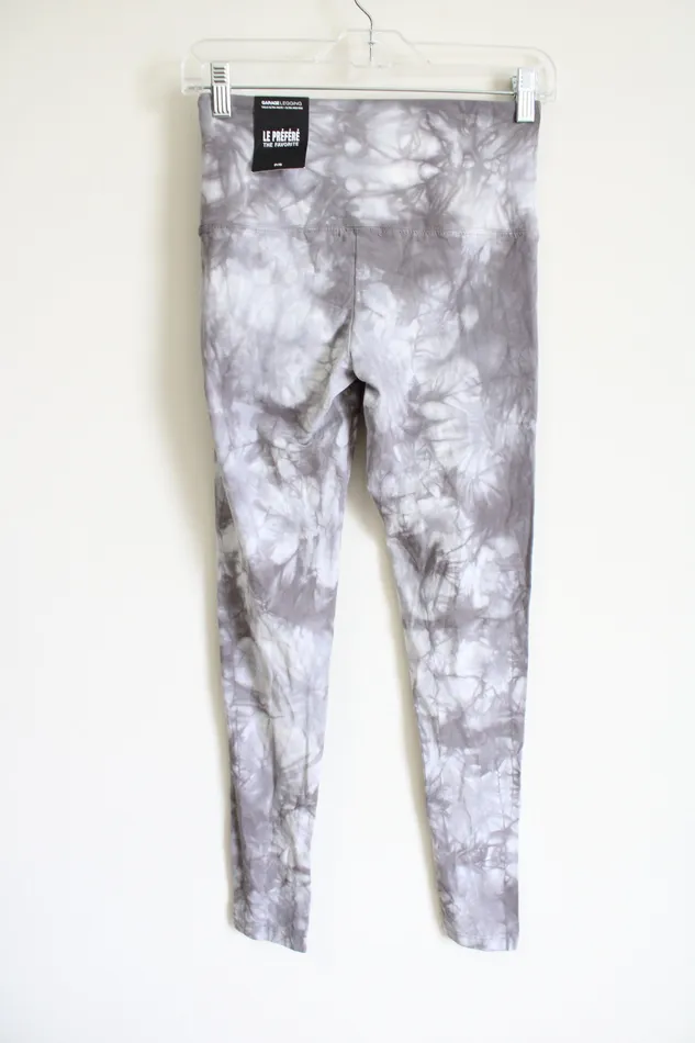 NEW Garage Favorite Ultra High Rise Gray Tie Dye Leggings S Rue 21 Earrings