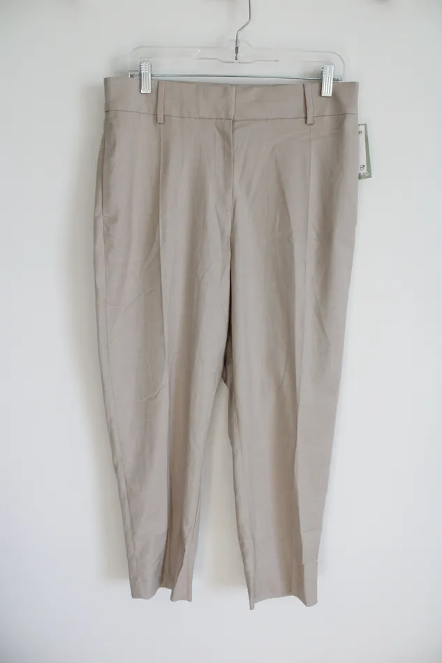 NEW HM Tan Pant 10 HM Earrings