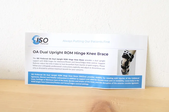 NEW ISO Preferred OA Duel Upright ROM Hinge Knee Brace Jubilee Thrift Earrings