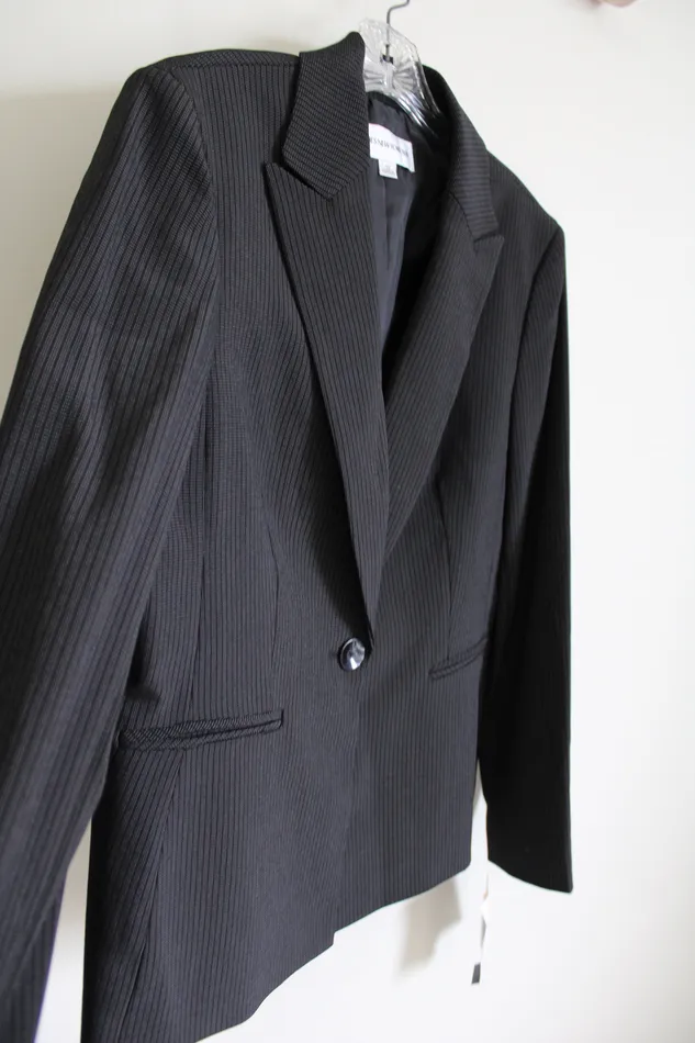 NEW Jones New York Suit Set Black Royal Flare Blazer Pant 12 Jones New York Rings