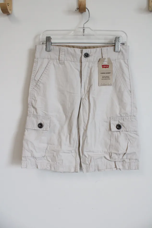NEW Levis Tan Cargo Shorts 8 Levis Earrings