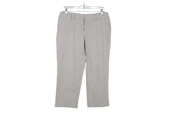 New York Company Earrings New York Company Manhattan Chino Gingham Capris 6