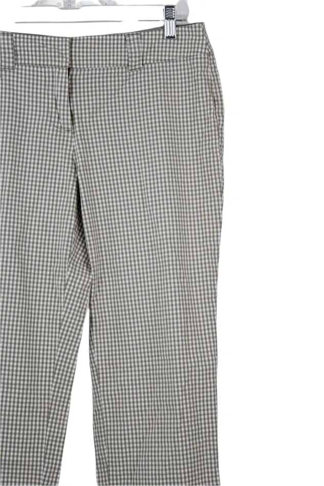 New York Company Earrings New York Company Manhattan Chino Gingham Capris 6