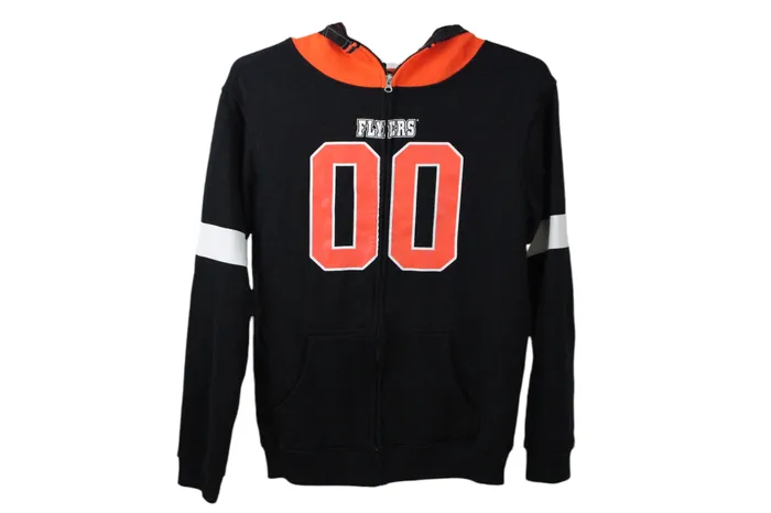 NHL NHL Philadelphia Flyers 00 Black Hoodie 18 Rings