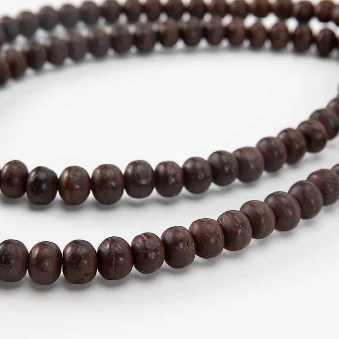 Nirvana Mala Earrings Dark Bodhi Seed Mala