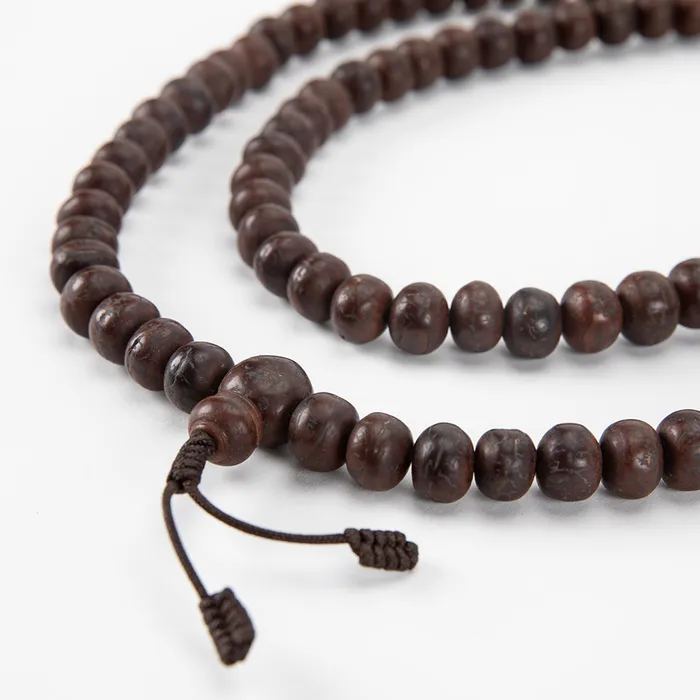 Nirvana Mala Earrings Dark Bodhi Seed Mala