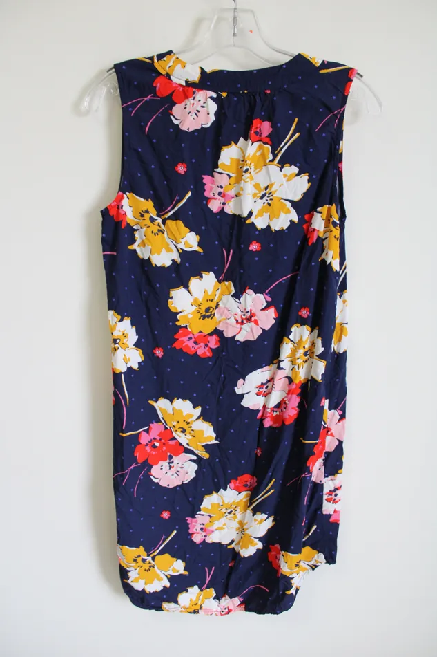 Old Navy Blue Floral Dress S Old Navy Rings