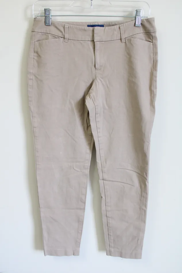 Old Navy Earrings Old Navy Pixie Mid Rise Tan Ankle Pant 4