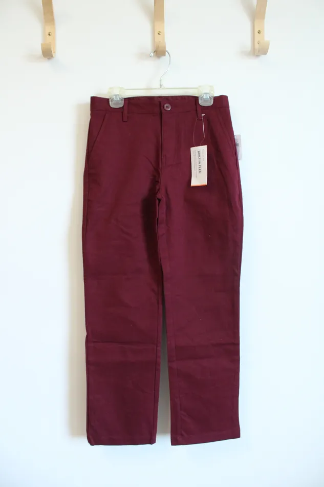 Old Navy NEW Old Navy BuiltIn Flex Straight Red Pants Youth 10 Earrings