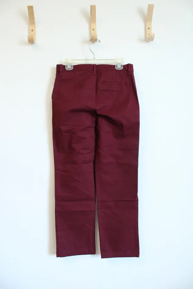 Old Navy NEW Old Navy BuiltIn Flex Straight Red Pants Youth 10 Earrings