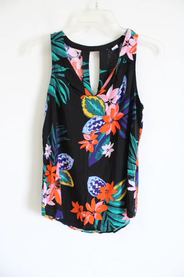 Old Navy Rings Old Navy Black Tropical Tank S